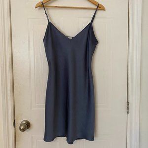 Wilfred Only Slip Mini Dress in Grey-Blue / Size M